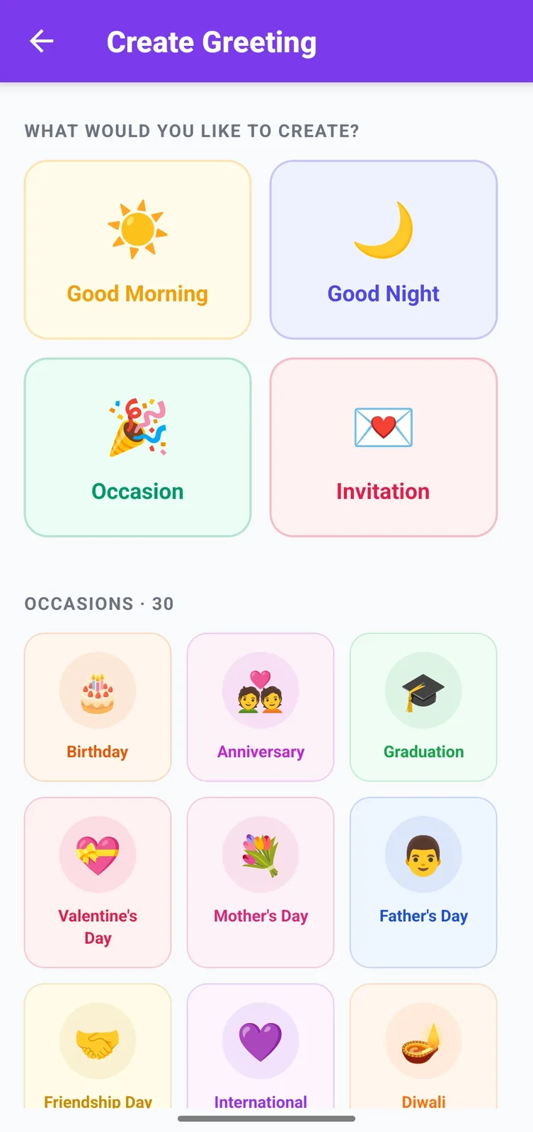 Choosing what to create
